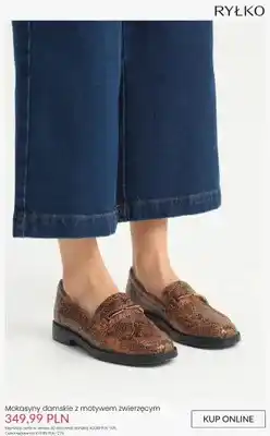 Ryłko Mokasyny damskie Ryłko z motywem zwierzęcym oferta