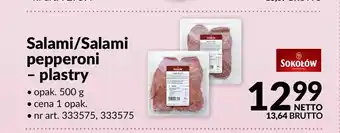 Makro Salami plastry Sokołów oferta