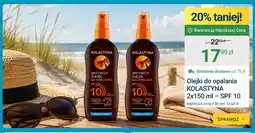 ERLI Olejek do opalania Kolastyna 2-pak SPF 10 oferta