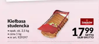 Makro Kiełbasa studencka Sokołów oferta