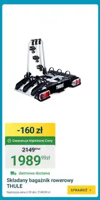 ERLI Składany bagażnik rowerowy Thule oferta