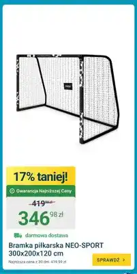 ERLI Bramka piłkarska Neo-Sport 300x200x120 cm oferta