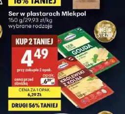 Delikatesy Centrum Ser w plastrach Mlekpol Gouda oferta