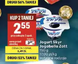 Delikatesy Centrum Jogurt Skyr Jogobella Zott truskawkowy oferta