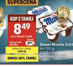 Delikatesy Centrum Deser Monte Zott 4-pak oferta