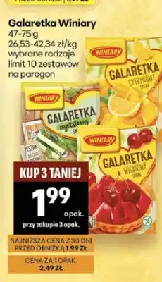 Delikatesy Centrum Galaretka o smaku cytrynowym Winiary oferta