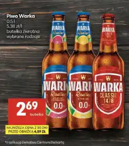 Delikatesy Centrum Piwo bezalkoholowe Warka Radler Grejpfrut z Pomarańczą oferta