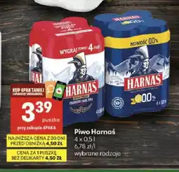 Delikatesy Centrum Piwo Harnaś Jasne Pełne 4-pak oferta
