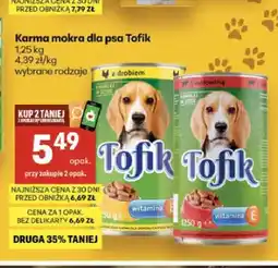 Delikatesy Centrum Karma mokra dla psa Tofik z drobiem oferta