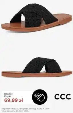 CCC Klapki damskie DeeZee oferta