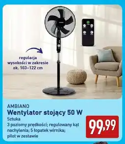 ALDI Wentylator stojący Ambiano 50W oferta