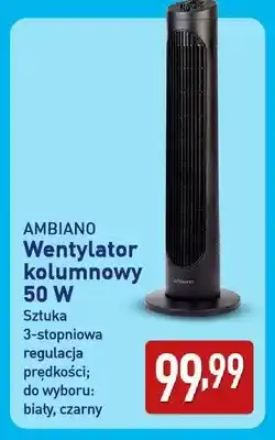 ALDI Wentylator kolumnowy Ambiano 50W oferta