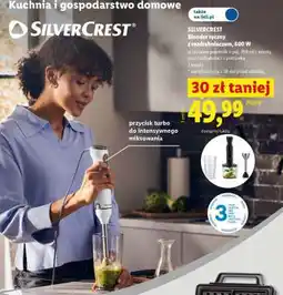 Lidl SILVERCREST Blender ręczny z rozdrabniaczem, 600 W oferta