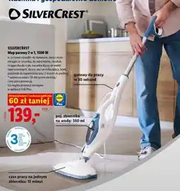Lidl SilverCrest Mop parowy 2 w 1, 1500 W oferta