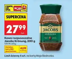Biedronka Kawa rozpuszczalna Jacobs Krönung, 200 g oferta