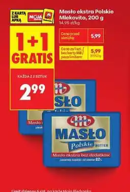 Biedronka Masło Ekstra Polskie Mlekovita , 200 g oferta