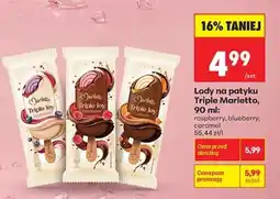 Biedronka Lody na patyku Triple Marletto 90 ml oferta