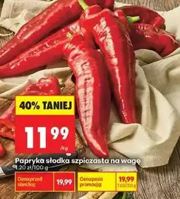 Biedronka Papryka słodka szpiczasta na wage oferta