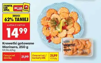Biedronka Krewetki gotowane Marinero 250 g oferta