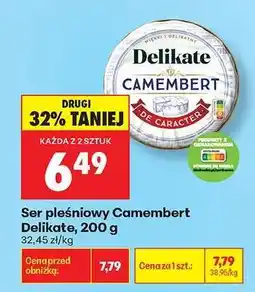 Biedronka Ser pleśniowy Camembert Delikate, 200 g oferta