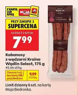 Biedronka Kabanosy z wędzarni Kraina Wędlin Select , 175 g oferta