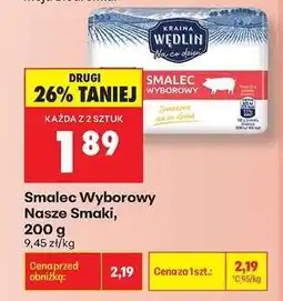 Biedronka Smalec Wyborowy Nasze Smaki 200 g oferta