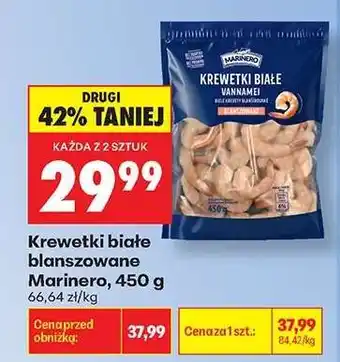 Biedronka Krewetki białe blanszowane Marinero 450 g oferta