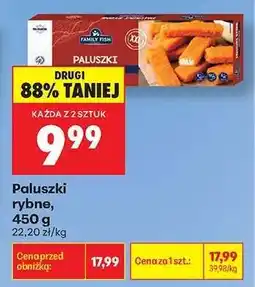 Biedronka Paluszki rybne 450 g oferta