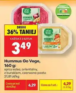 Biedronka Hummus Go Vege, 160 g oferta
