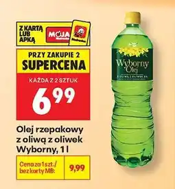 Biedronka Olej rzepakowy z oliwą z oliwek Wyborny, 1l oferta