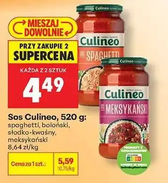 Biedronka Sos Culineo, 520 g oferta