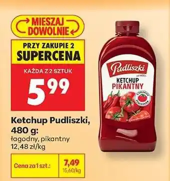 Biedronka Ketchup Pudliszki, 480 g oferta