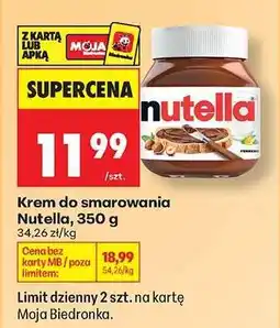 Biedronka Krem do smarowania Nutella 350 g oferta