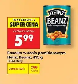 Biedronka Fasolka w sosie pomidorowym Heinz Beanz, 415 g oferta
