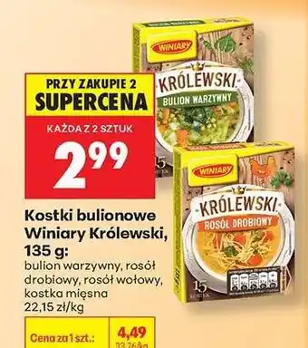 Biedronka Kostki bulionowe Winiary Królewski, 135 g oferta