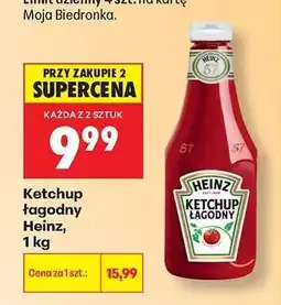 Biedronka Ketchup łagodny Heinz, 1 kg oferta
