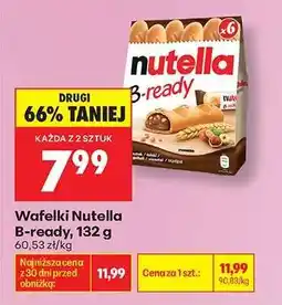 Biedronka Wafelki Nutella B-ready, 132 g oferta