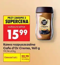 Biedronka Kawa rozpuszczalna Cafe d'Or Crema , 160 g oferta