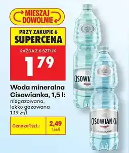 Biedronka Woda mineralna Cisowianka, 1,5 l oferta