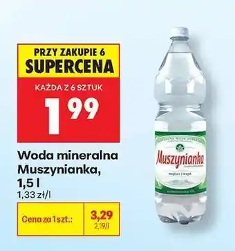 Biedronka Woda mineralna Muszynianka, 1,5 l oferta