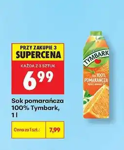 Biedronka Sok pomarańcza 100% Tymbark, 1 l oferta