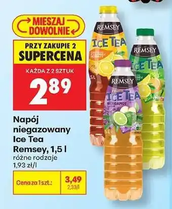 Biedronka Napój niegazowany Ice Tea Remsey, 1,5 l oferta