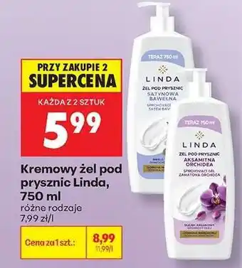 Biedronka Kremowy żel pod prysznic Linda, 750 ml oferta