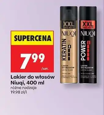 Biedronka Lakier do włosów NIUQI, 400 ml oferta