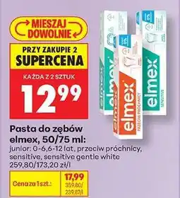 Biedronka Pasta do zębów elmex, 50/75 ml oferta