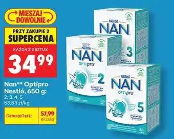 Biedronka Nan Optipro Nestlé 650 g : oferta