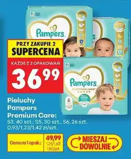 Biedronka Pieluchy Pampers Premium Care oferta