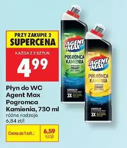 Biedronka Płyn do WC Agent Max Pogromca Kamienia, 730 ml oferta