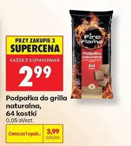 Biedronka podpałka do grilla naturalna 64 kostki oferta