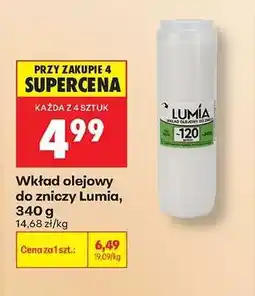 Biedronka Wkład olejowy do zniczy Lumia , 340 g oferta